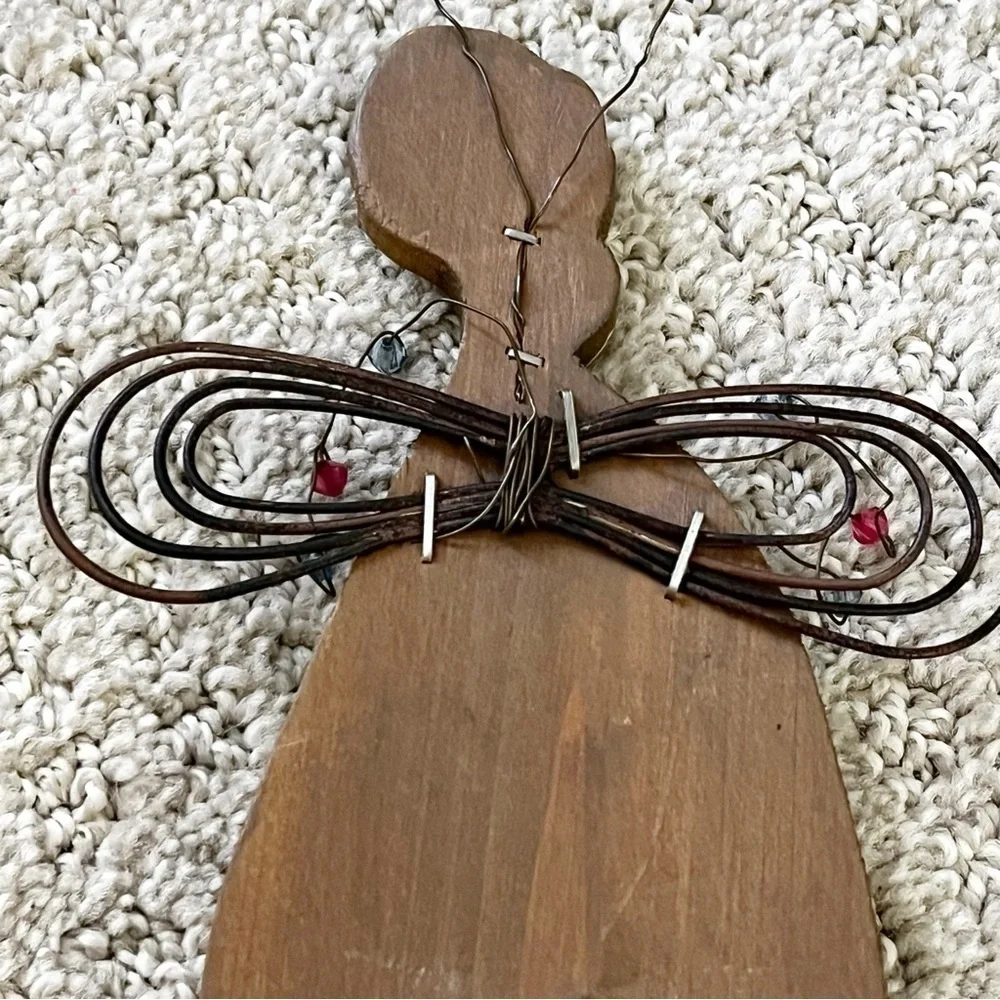 Demdaco? Hanging Angel Wall Plaque Roberts Beads Wire Blooming Grow Trust Change